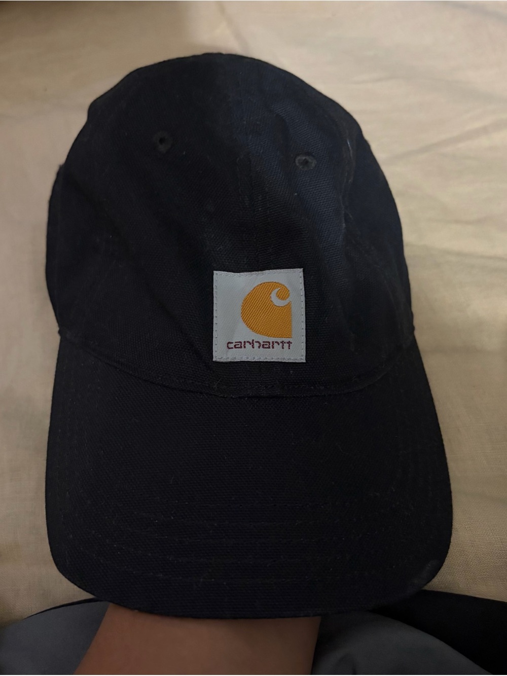 Carhartt Youth Black Strap Back Dad Hat Cap